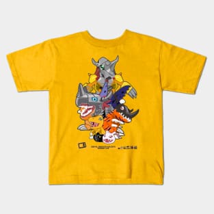 digimon agumon evolution line Kids T-Shirt